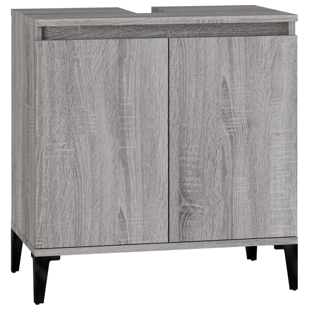 vidaXL 2 Door Wood Sonoma Oak Washbasin Cabinet - image 2