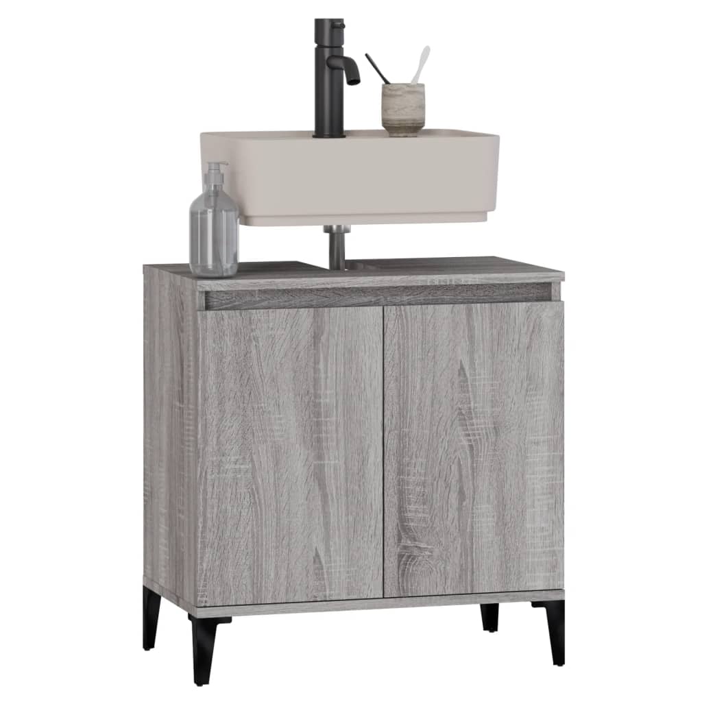 vidaXL 2 Door Wood Sonoma Oak Washbasin Cabinet - image 4