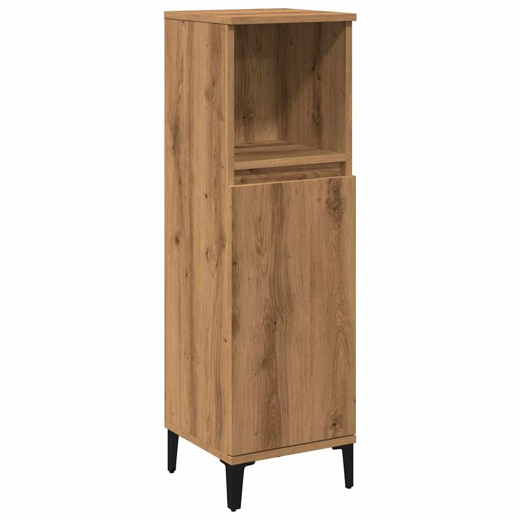 vidaXL Single Door Single Shelf Artisanal Oak Bathroom Cabinet - image 2