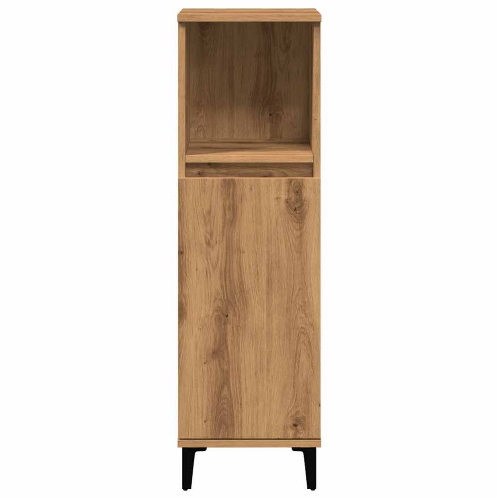 vidaXL Single Door Single Shelf Artisanal Oak Bathroom Cabinet - image 4