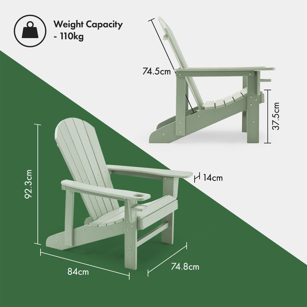 Westport Green Adirondack Chair - image 2