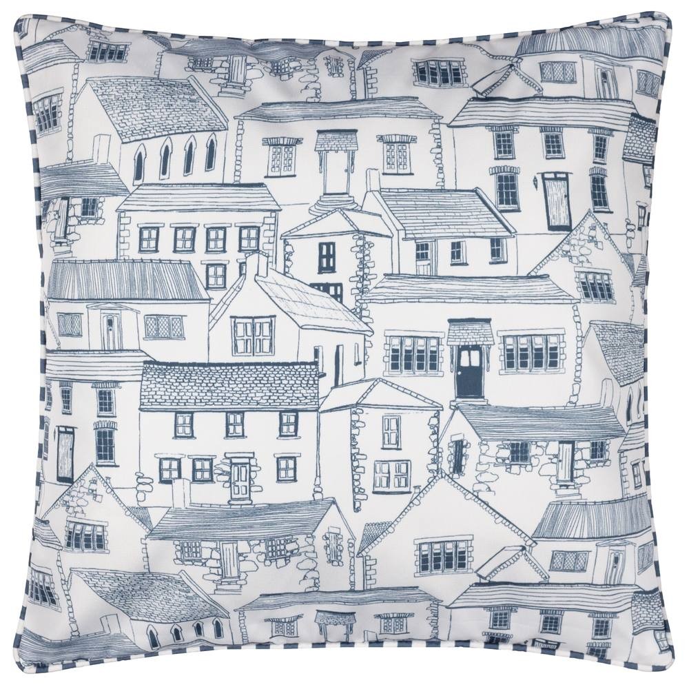 Wylder Abersoch Town Blue Reversible Cushion 45 x 45cm - image 2