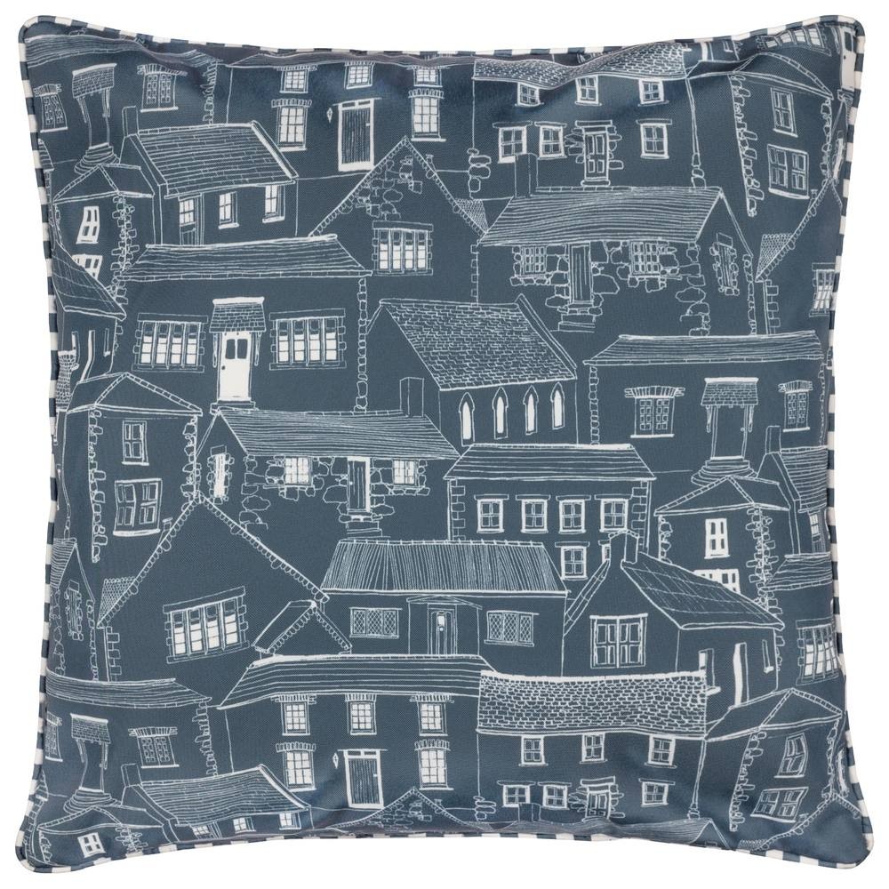 Wylder Abersoch Town Blue Reversible Cushion 45 x 45cm - image 3