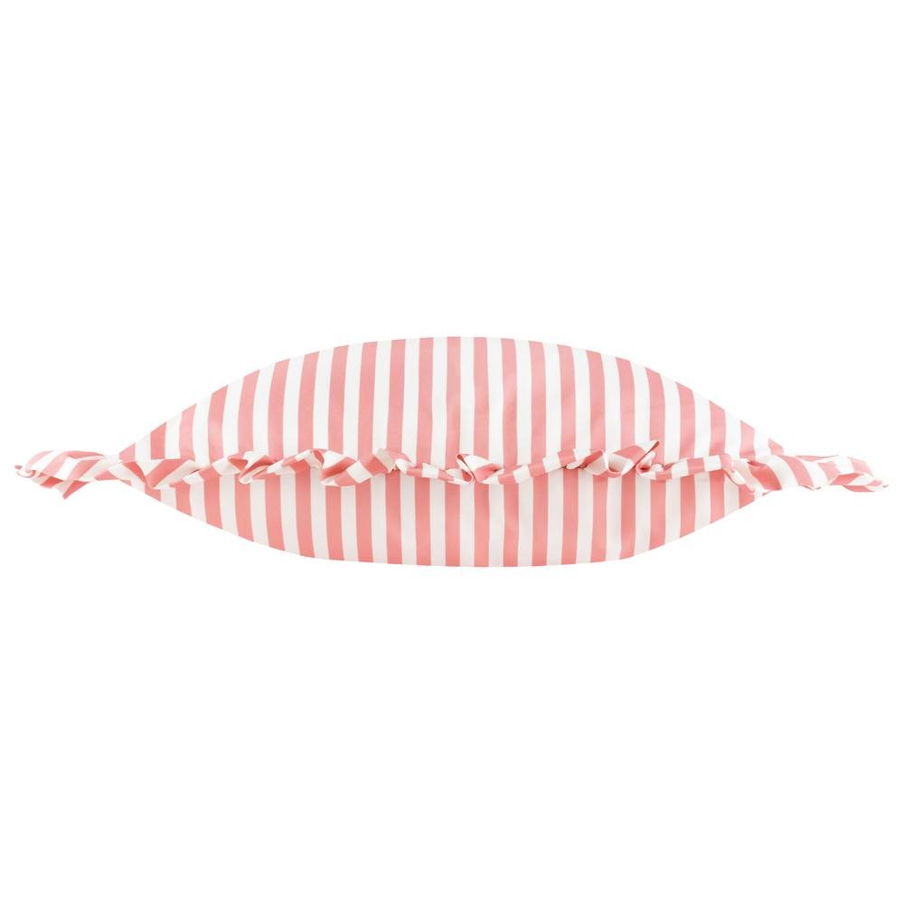 Wylder Nature Millie Ruffle Stripe Pink Cushion 50 x 50cm - image 3