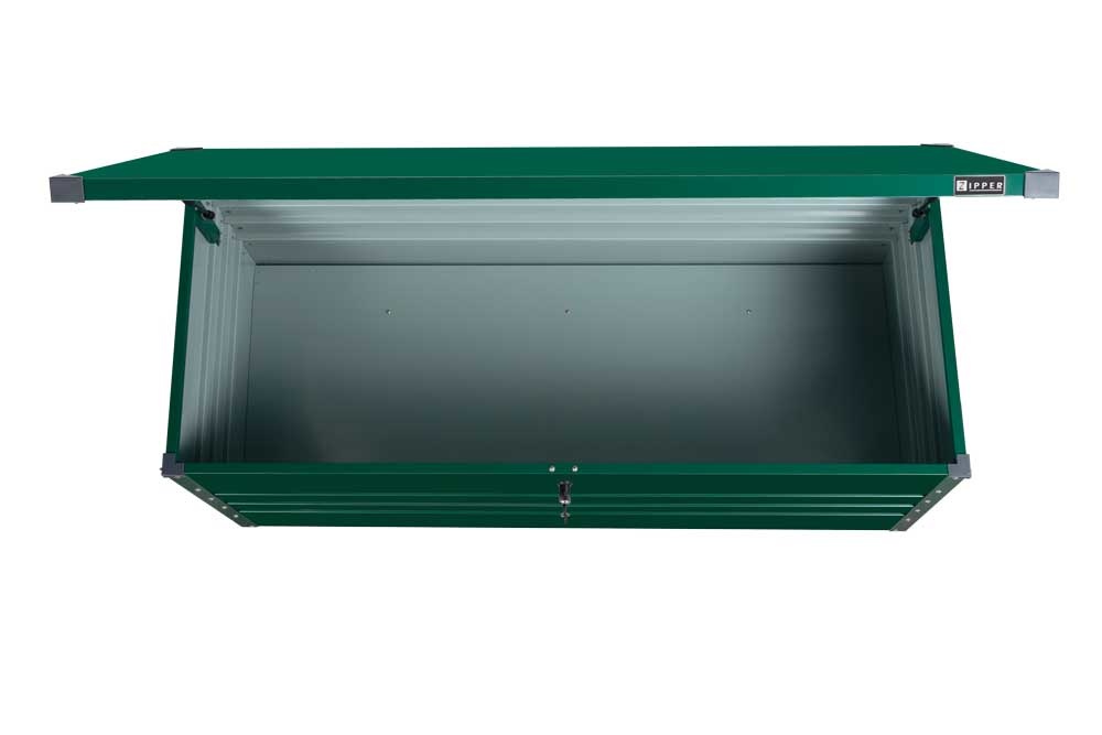 Zipper ZI-GAB165GR Green Steel Garden Storage Box 165cm - image 2