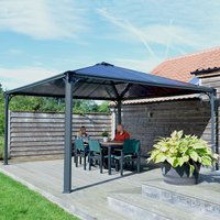14x14 Palram Canopia Palermo 4300 Grey Garden Gazebo - image 2