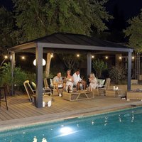 16' x 12' Palram Canopia Dallas 4900 Grey Garden Gazebo (4.88m x 3.64m) - image 2