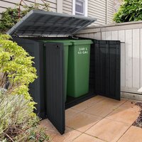 5' x 3' Keter Hideaway Large 1200L Plastic Storage Unit/ Wheelie Bin Store (1.46m x 0.82m) - image 2