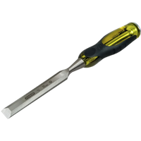 Stanley FatMax chisel 15mm with a silver blade and black-yellow ergonomic handle.