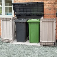 Toomax Extra Large Grey 1200L Plastic Outdoor Storage Unit - image 2