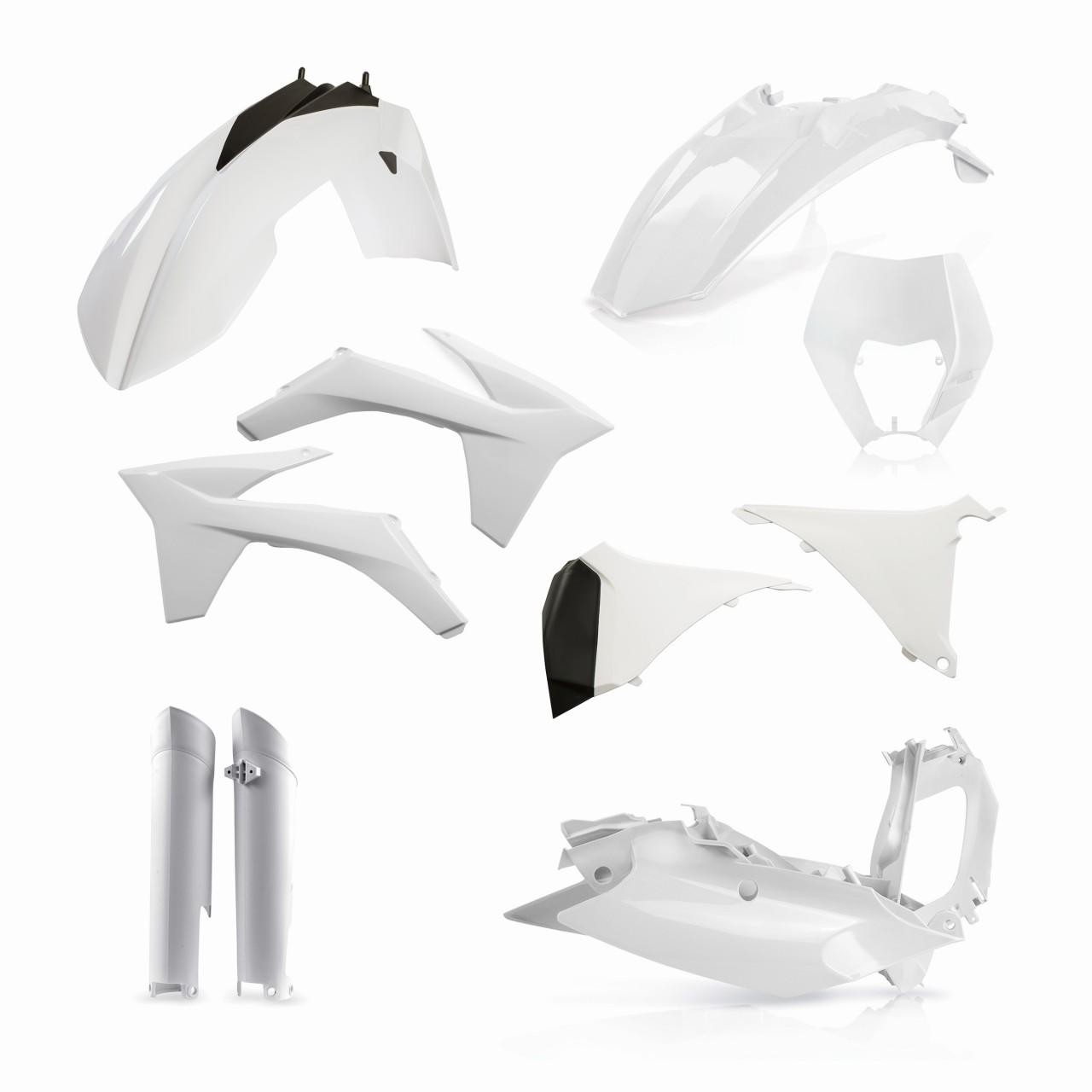 Acerbis 0016234.030 - Acerbis Full Plastics Kit - KTM EXC/ EXC-F 125-540 2012-13 - White