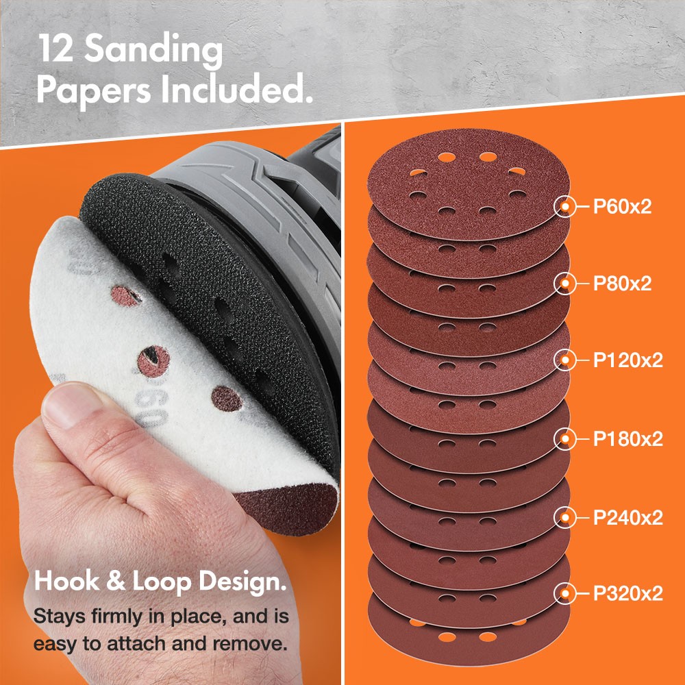 300W Random Orbital Sander - image 3
