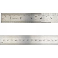 Silver Advent ASR 150 precision steel rule, 150mm, with clear metric and imperial markings.