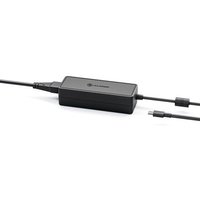 Black rectangular ALOGIC 100W GaN USB-C charger with inline design and two attached USB-C cables.