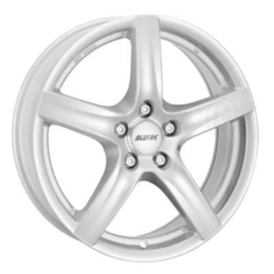 Alutec Grip Alloy Wheel in Polar Silver, 15x6 inches, featuring a sleek five-spoke design, 4x108 PCD, 63.4mm centre bore, and a polished silver finish.