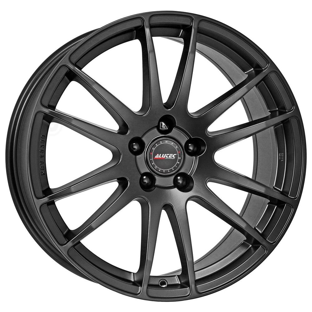 Alutec Monstr Alloy Wheel in Racing Black, featuring a sleek design with 10 spokes, 16x6.5 inch size, ET50 offset, 5x108 PCD, and a 63.4mm centre bore.