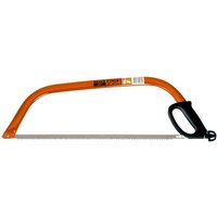 Orange Bahco bowsaw 600mm with black ergonomic handle and silver blade.
