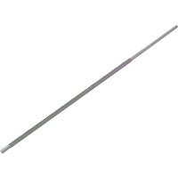 Round Bahco chainsaw file, 200mm length, 3/16 inch diameter, silver metal with textured surface.