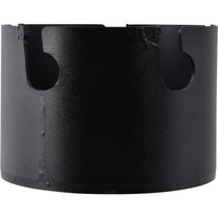 Black Bahco Superior carbide tip hole saw with smooth cylindrical body and two side openings.