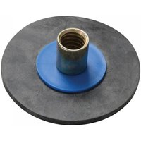Bailey 1752 Universal Plunger, 150mm, black rubber disc with blue and brass center fitting.