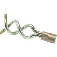 Bailey Universal Double Worm Screw with twisted metal design and brass-colored end fitting.