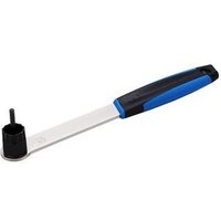 "BBB BTL-12S Shimano cassette lockring tool with black socket, silver handle, and blue grip"