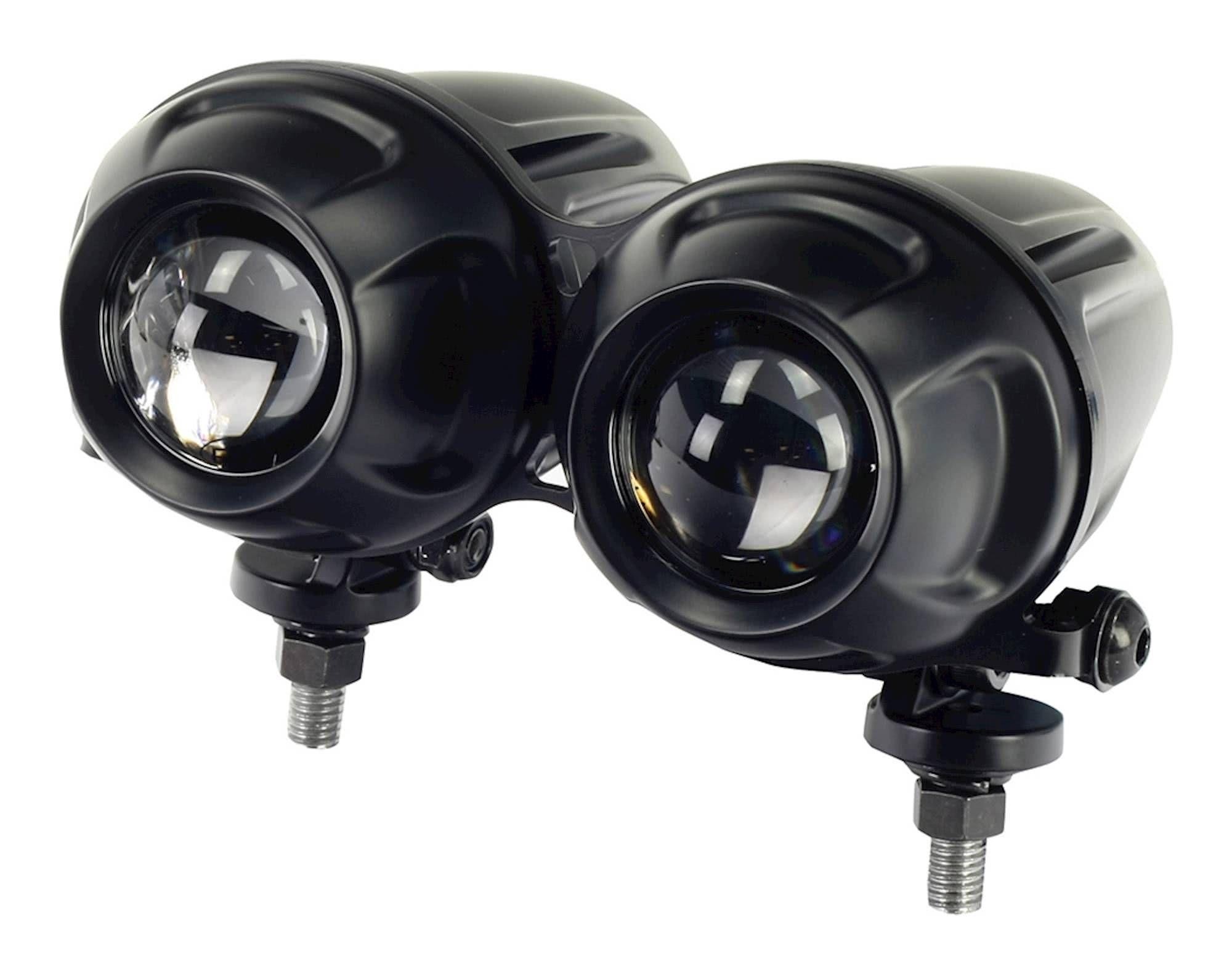 Bike It Twin-Round Dominator-2 H1 Right Dip Projector Headlight - image 2