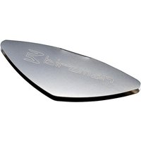 Silver Birzman Clam Disc Brake Measurer with engraved logo, sleek clam-shaped design.