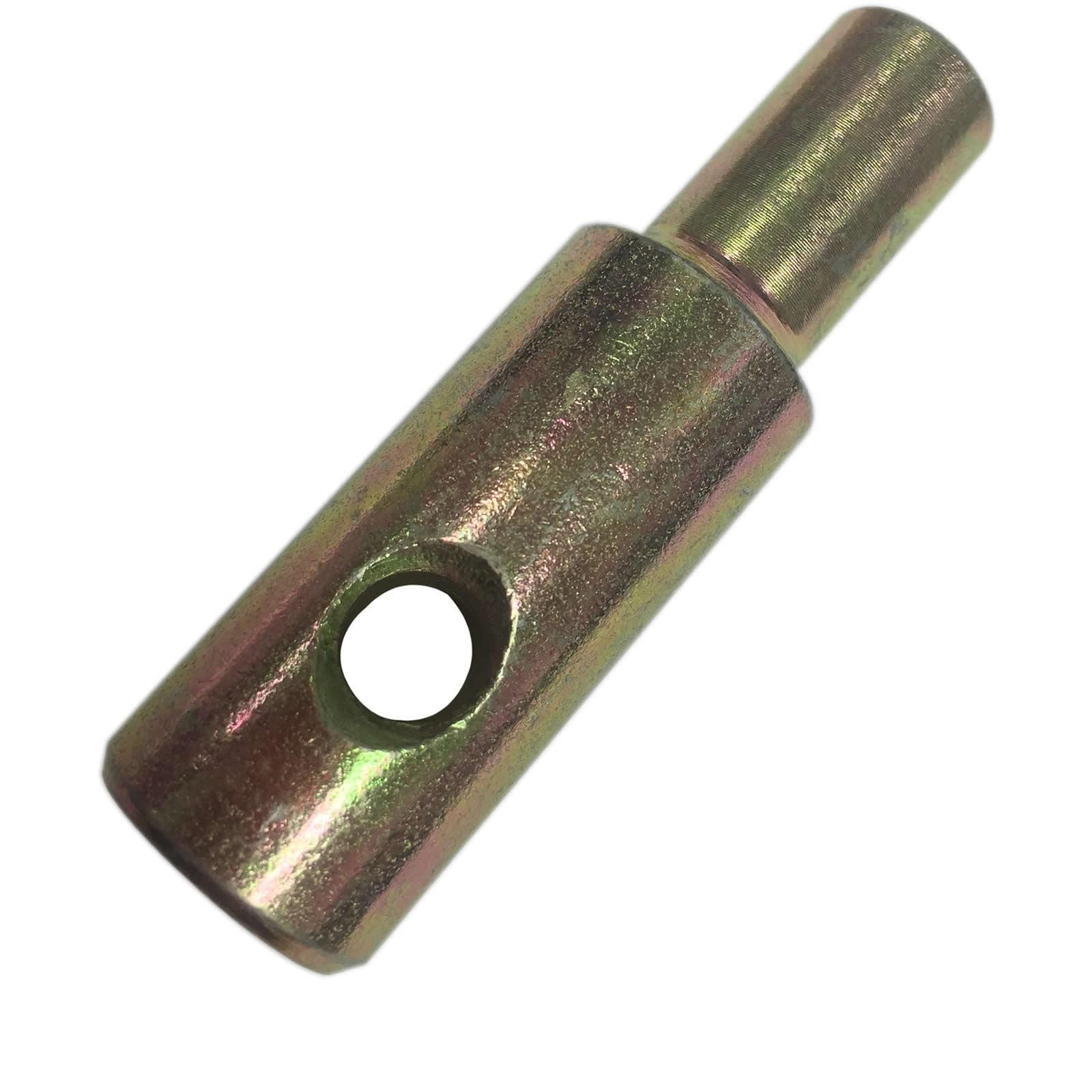 Black B5064 front head stand replacement lift pin in metallic finish, featuring a cylindrical shape with a 13mm diameter and a side hole for secure attachment.