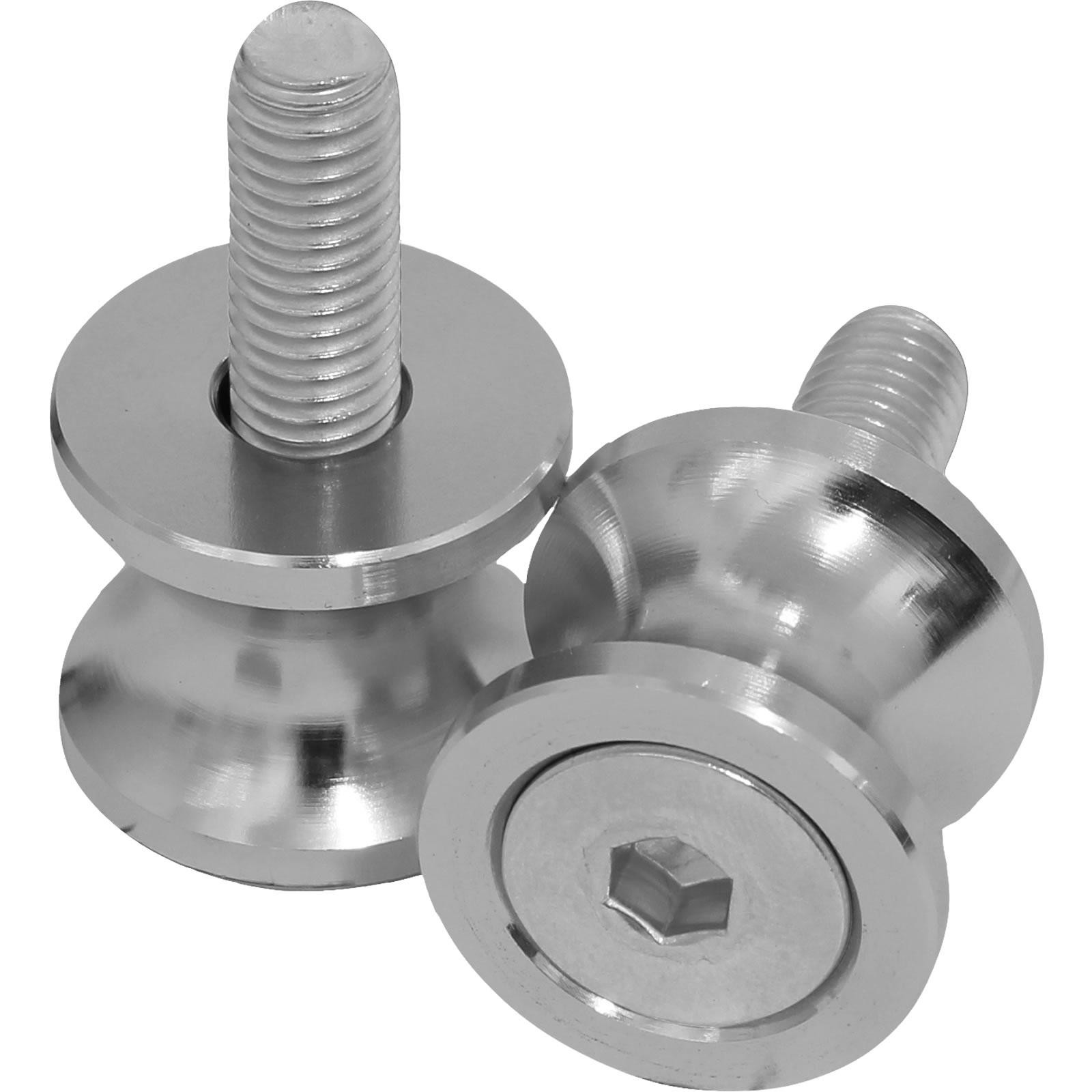Black Pro Range CNC Aluminium Bobbins 8mm Silver - image 2