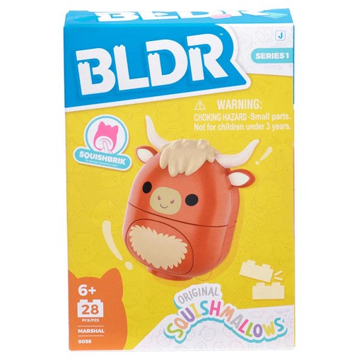 Squishmallows BLDR Squishmallows SquishBrik Series 1 Figure Pack Marshal the Highland Cow