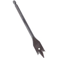 Bosch flat drill bit 20 × 152mm, silver steel with hex shank and pointed tip for wood drilling.