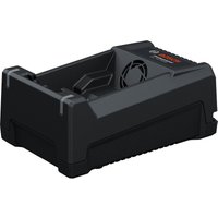 Black Bosch Professional battery charger with vented sides and compact design for 12V/18V Li-ion batteries.