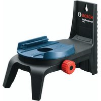 Black and blue Bosch RM2 Rotating Mount with red adjustment knob and wall-mounting slot.