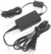 Black AC adapter with two cables, designed for Brady BMP21-LAB, M210, BMP21-PLUS, and M210-LAB printers, featuring a rectangular power supply unit.