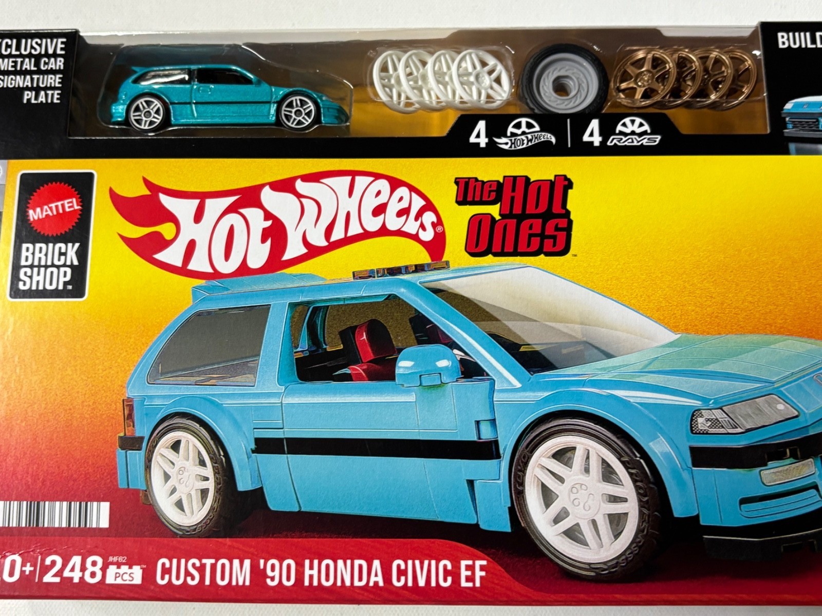 Brick Shop Hot Wheels Custom '90 Honda Civic EF Construction Set - image 2