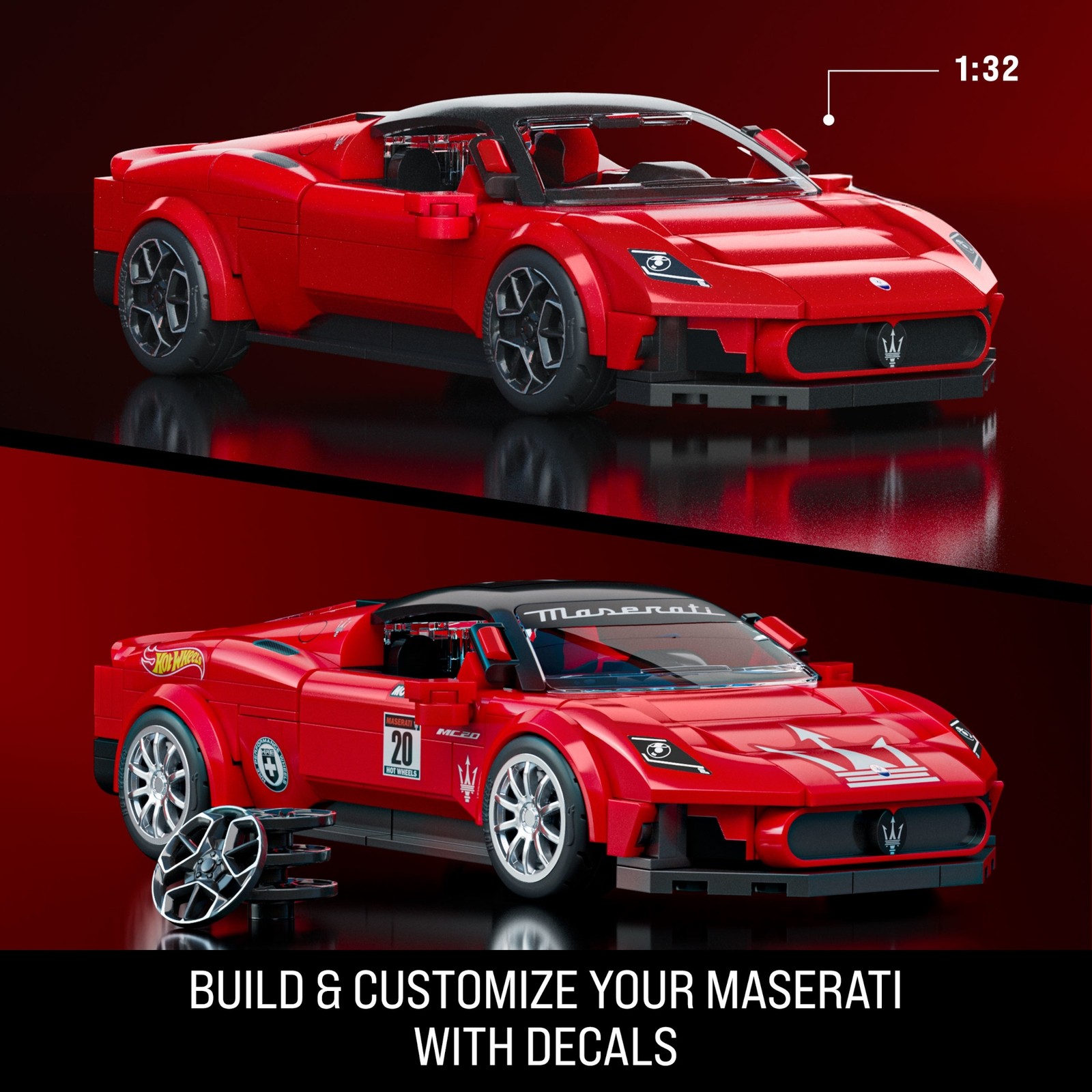 Brick Shop Hot Wheels Maserati MC20 Construction Set - image 3