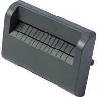 Black Brother PACU001 cutter blade with ridged edge for TD-4210/4410 printers, rectangular shape.