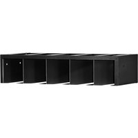 Black Bunker Modular Power Tool Hanger Rack with five slots and wall-mount design.