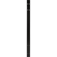 Black BUNKER Modular Side Wall Double Bracket, slim vertical design with multiple mounting holes.
