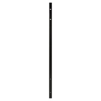 Black metal BUNKER modular side wall single bracket with multiple mounting holes.