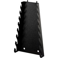 Black Bunker Pegboard Vertical Tool Rack Holder with angled slots and sturdy metal construction.