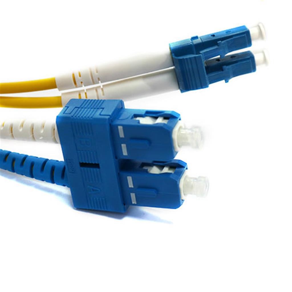Cablenet 10m OS2 9/125 LC-SC Duplex Yellow LSOH Fibre Patch Lead - image 3
