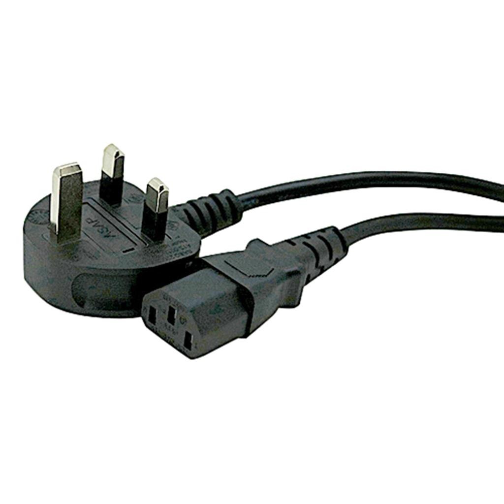 Cablenet 3m UK (5 Amp) - IEC C13 H05Z1Z1-F Black LSOH 1.0mm Power Lead - image 3