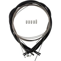 Black and silver Campagnolo Ultra-Shift and Power-Shift cable kit with multiple cables and ferrules.