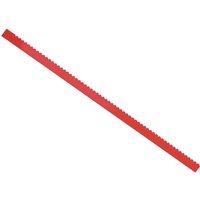 Red Carver T186 Standard Bar with serrated edges and rectangular shape.