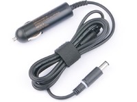 Black CoreParts MBXDE-DC0002 power adapter/inverter with a 90 W capacity, featuring a long cable and a cylindrical connector for indoor use.