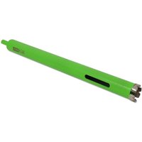 Green Coreplus diamond dry core drill bit, 22mm, with a long cylindrical body and cutting segments at the tip.