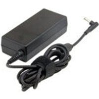 Black Dell 74VT4 power adapter with rectangular body and attached cable featuring a right-angle connector.
