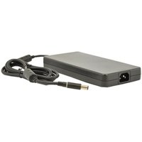 Black Dell P7CWW power adapter, rectangular with attached cable and plug, 130 W capacity.
